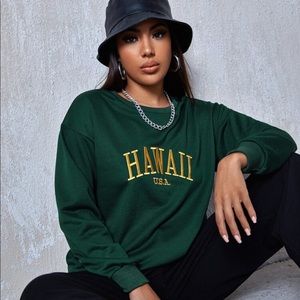 Embroidered Hawaii Sweatshirt